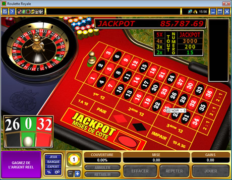 Ruleta Royale jackpot progresivo